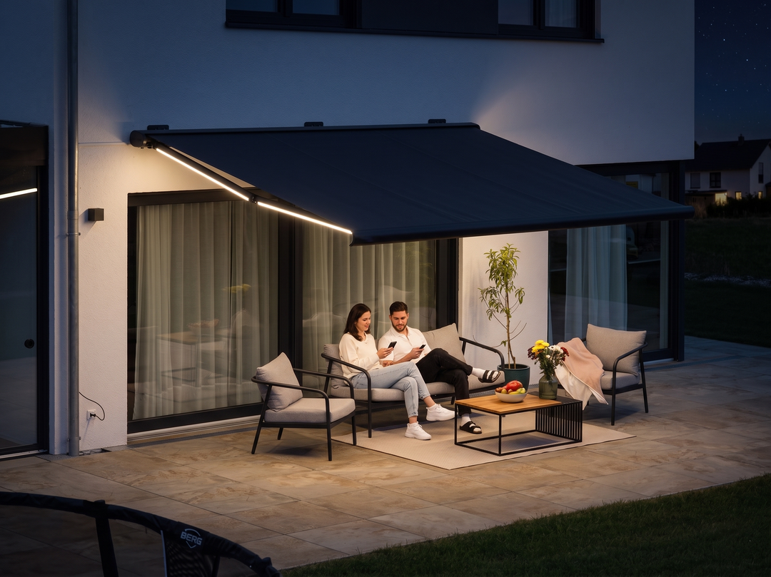 Sonnenstoren für die Terrasse: die neue PERGOLUX Markise