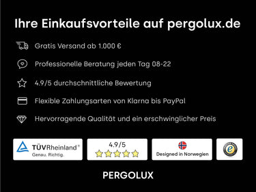 PERGOLUX Glaswände S1  PERGOLUX   