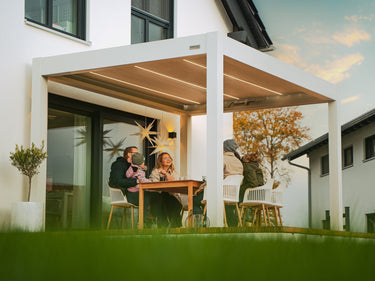 PERGOLUX Skydance S2 Pergola PERGOLUX Weiß 3x4m 